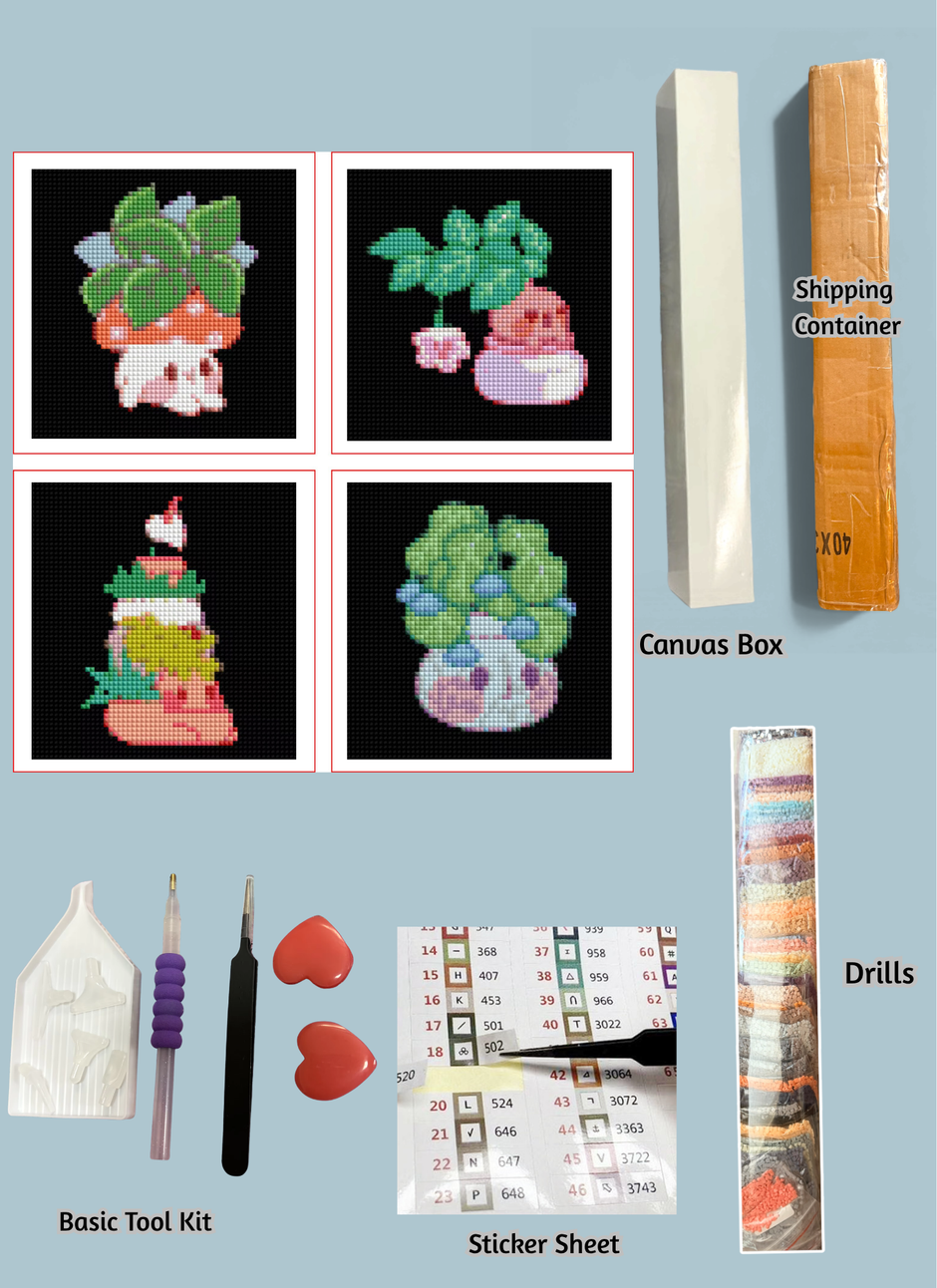 Kawaii Plants Mini Kit