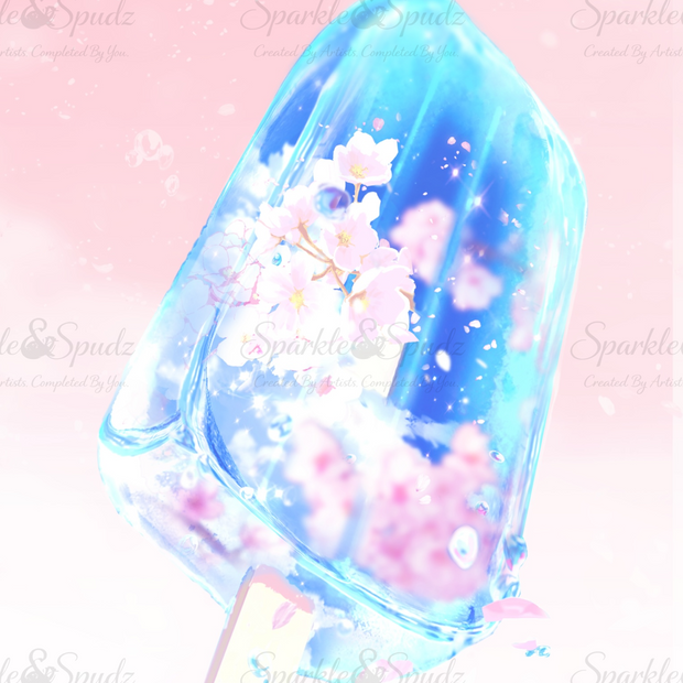 Ice Bar Filled with Spring