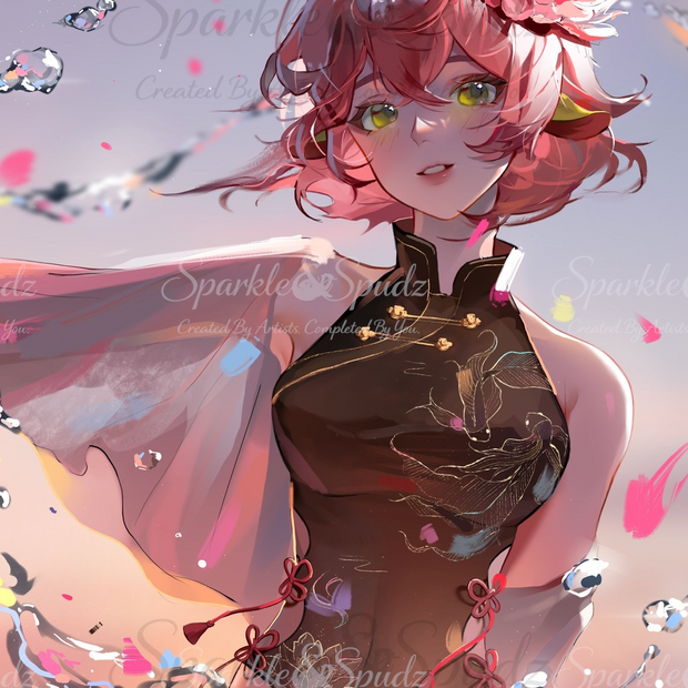 Dawn Over the Blooming Pond